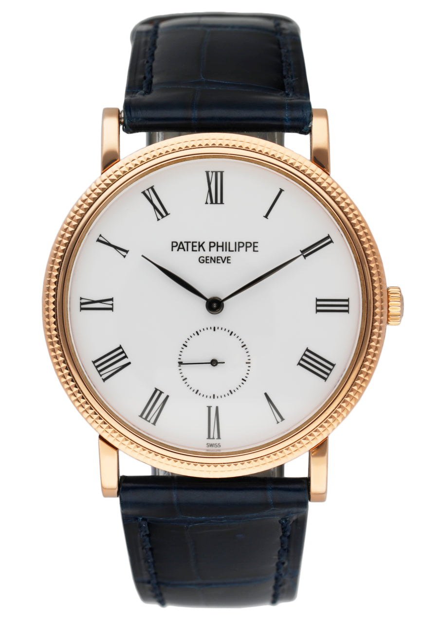 Patek Philippe Calatrava 18K Rose Gold Dial Mens Watch