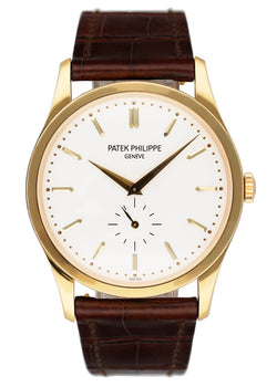 Patek Philippe Calatrava 5196J Yellow Gold Mens Watch