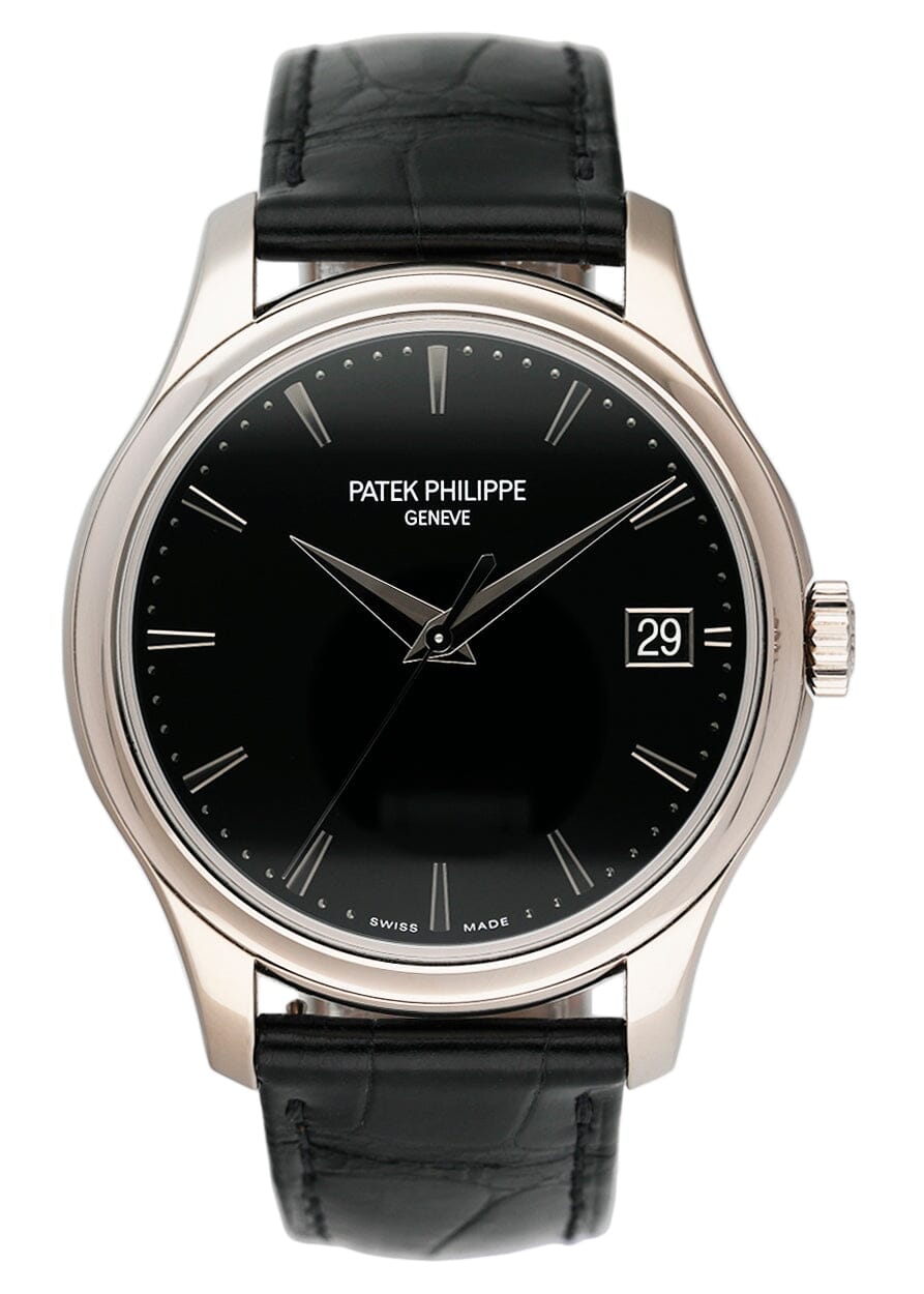 Patek Philippe Calatrava 5227G Black Dial Mens Watch Box Papers