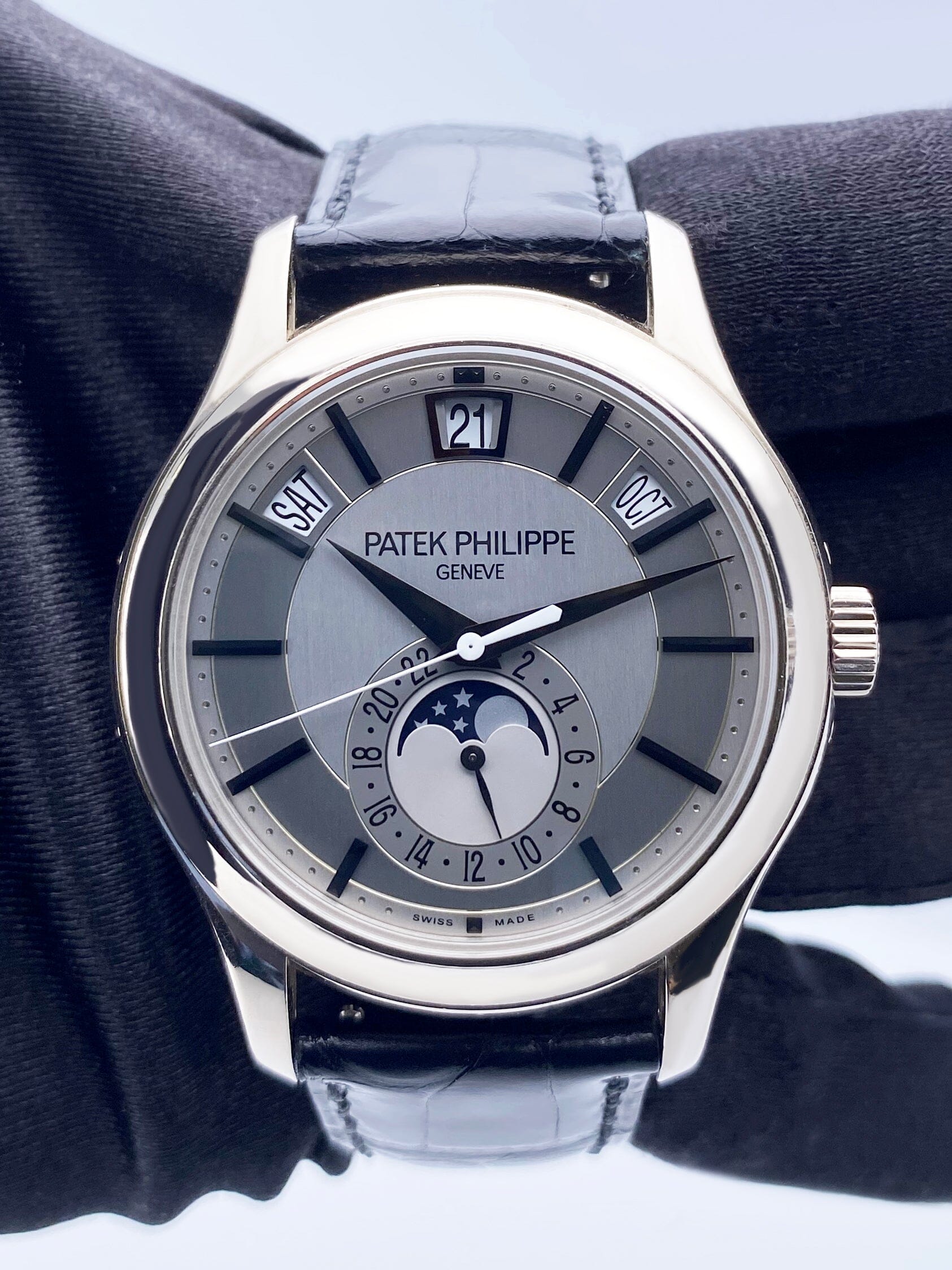 Patek Philippe Complications Annual Calendar 5205G Gray Dial Mens Watc