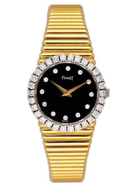 Piaget Dancer 9190 Diamond Onyx Dial Ladies Watch