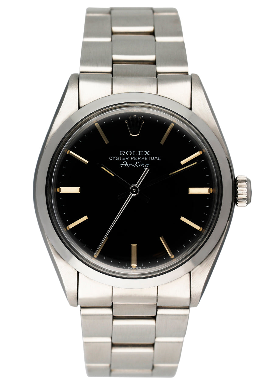 Rolex air king hotsell 5500 black dial