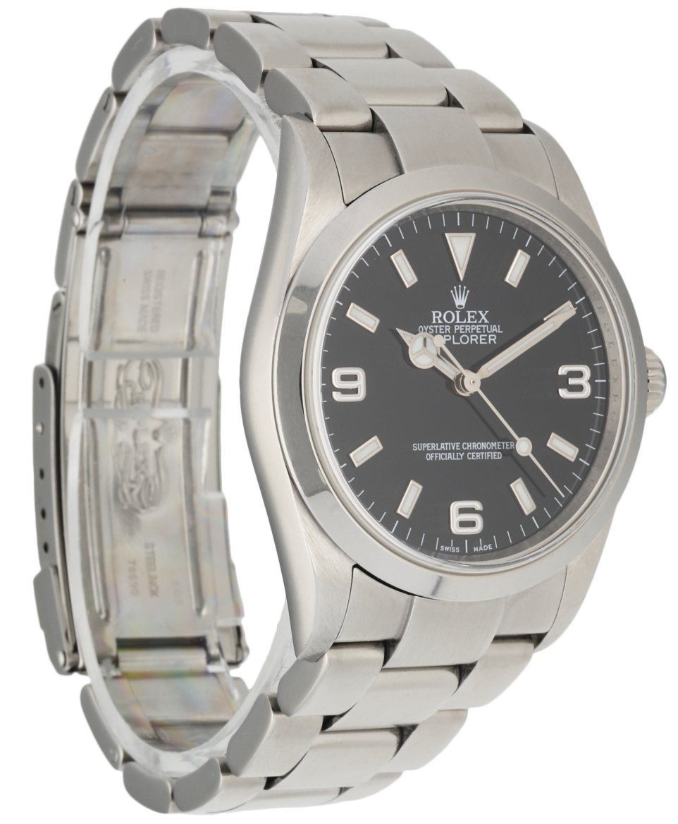 Rolex Explorer 114270 Engraved Rehaut Men s Watch