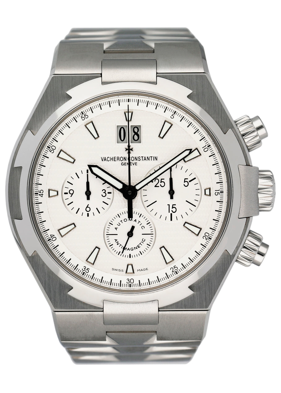 Vacheron Constantin Overseas Chronograph white dial - Perfect condition -  serviced - with box 49150 » Monacowatch
